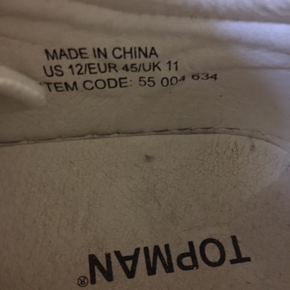 Topman white and tan casual shoes/runners/sneakers - Picture 6 of 6